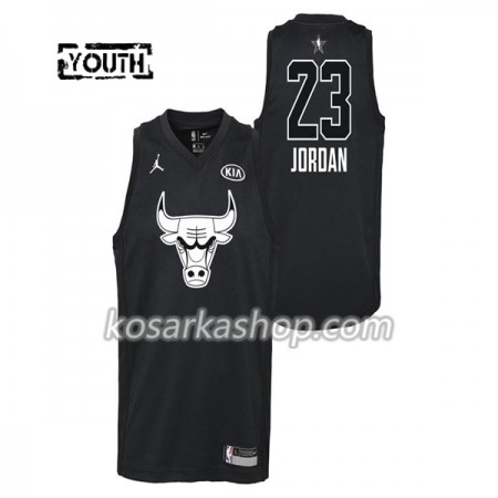 Dres Chicago Bulls Michael Jordan  23 2018 All Star Jordan Brand Crna Swingman - Dječji